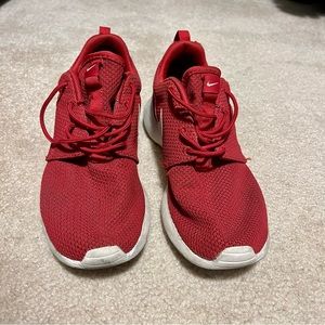 Red Nike Roshe Sneakers